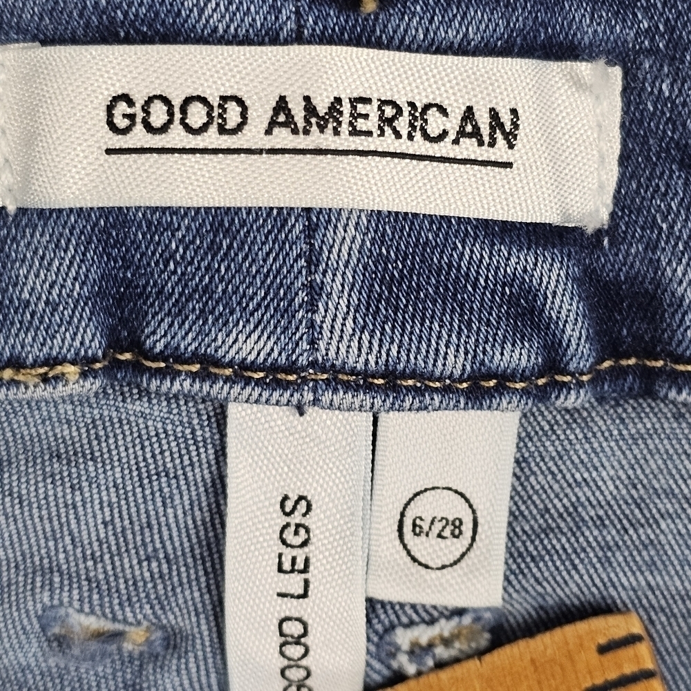Good American Good Legs Jeans 6 Women’s 28 Waist Stretch Skinny Denim - Picture 8 of 10
